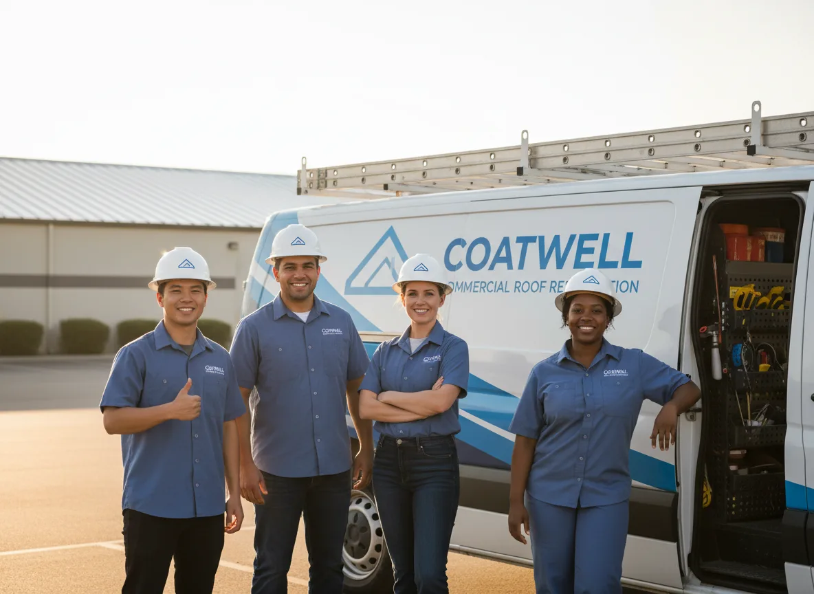 Commercial roof coating company in Rhome, TX